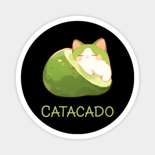 Catacado Funny Avocado Kawaii Cat Lover Magnet